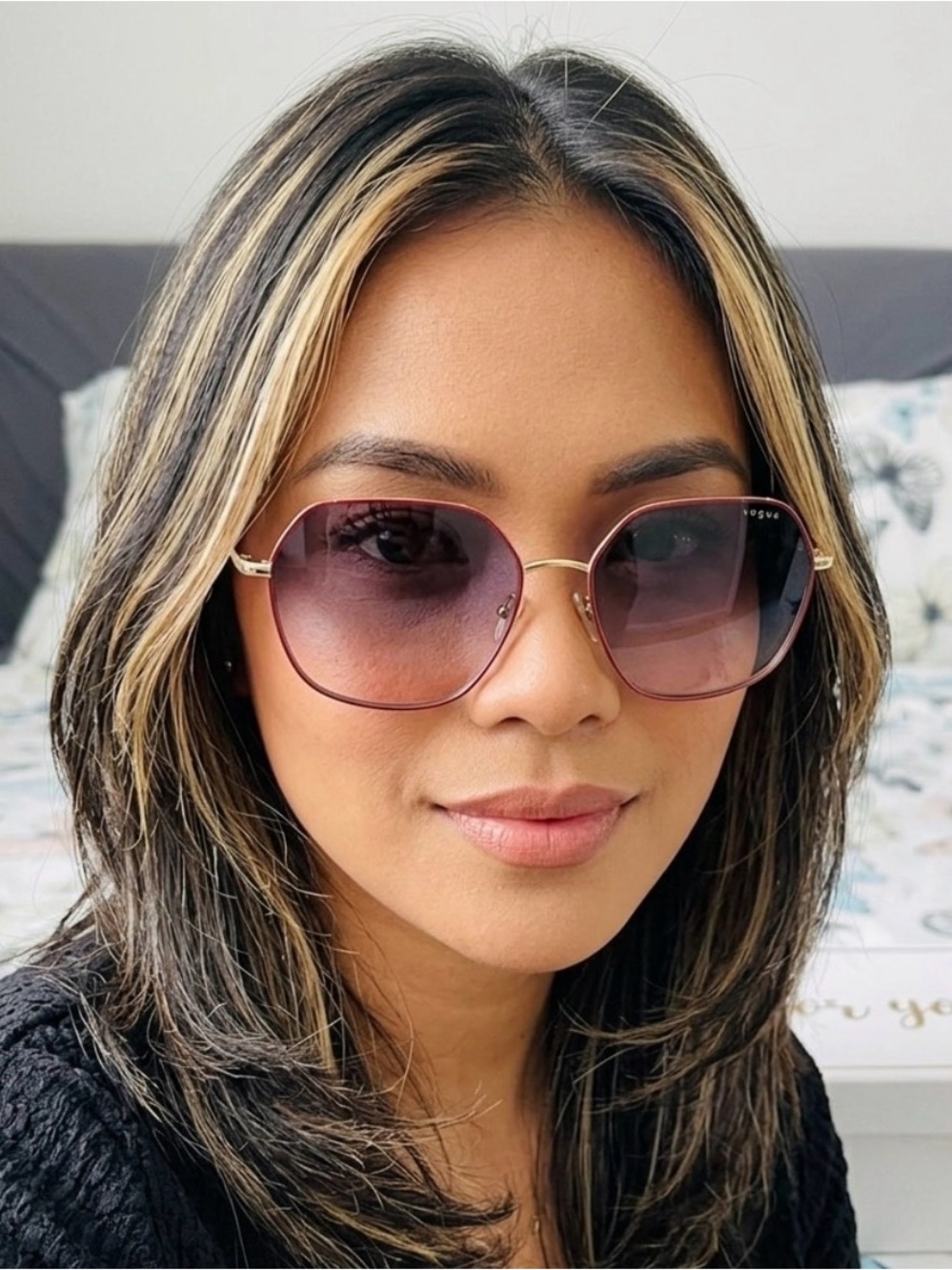 Vogue Women's Red Sunglasses